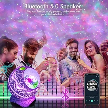 Galaxy Projector with Bluetooth Speaker and Remote