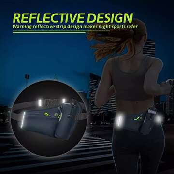 HOTEMIA Fanny Pack with Water Bottle Holder, Hydration Running Belt for Men Women Adjustable Strap Waist Bag Suitable for Hiking Running Walking Jogging Camping (Bottle Not Included) (Pink)