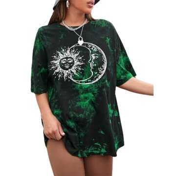 Remidoo Women's Stylish Oversized Graphic T-Shirt