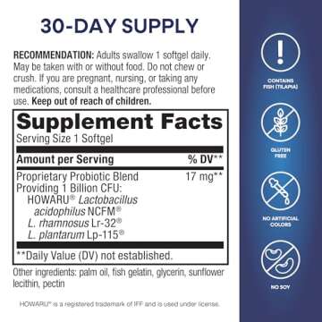 Nature's Way Women's Probiotic Pearls, Supports Women's and Digestive Health*, Protects Against Occasional Constipation & Bloating*, 1 Billion Live Cultures, 90 Softgels (Packaging May Vary)