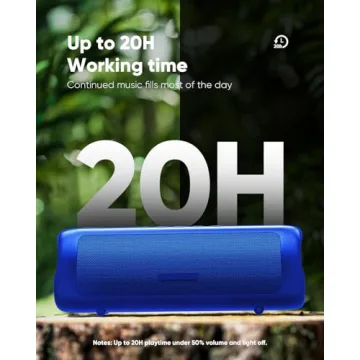 BolaButty Bluetooth Portable Wireless Speakers with HD Sound, IPX5 Waterproof, Up to 20H Playtime, TWS Pairing, BT5.3, for Home/Party/Outdoor/Beach, Electronic Gadgets, Birthday Gift (Blue)