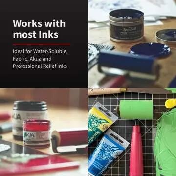 Durable Speedball Soft Rubber Brayer for Artists