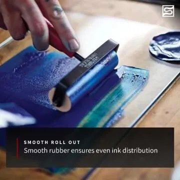 Durable Speedball Soft Rubber Brayer for Artists