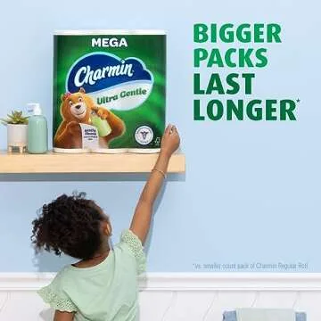 Charmin Ultra Gentle Toilet Paper - 9 Mega Rolls of Comfort