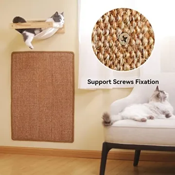 FUKUMARU Cat Scratcher Mat Durable Natural Sisal Rug