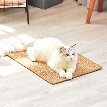 FUKUMARU Cat Scratcher Mat Durable Natural Sisal Rug