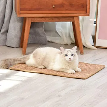 FUKUMARU Cat Scratcher Mat Durable Natural Sisal Rug