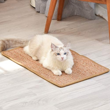 FUKUMARU Cat Scratcher Mat Durable Natural Sisal Rug