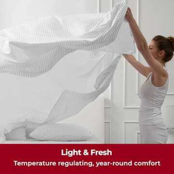 Mellanni Queen Sheets Set - Soft Cooling Luxury Bedding