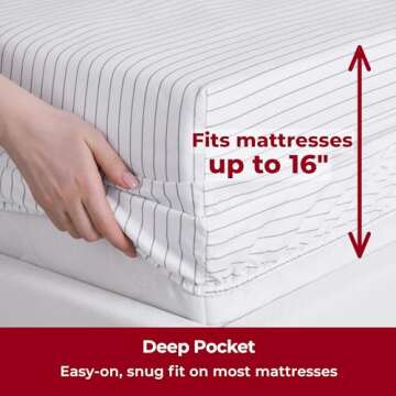 Mellanni Queen Sheets Set - Soft Cooling Luxury Bedding