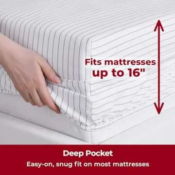 Mellanni Queen Sheets Set - Soft Cooling Luxury Bedding