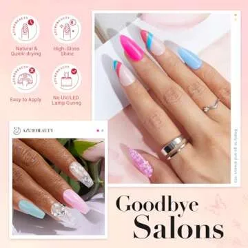 AZUREBEAUTY 170Pcs Dip Powder Nail Kit for All