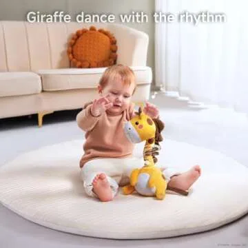 TUMAMA Dancing Talking Giraffe Toy, Mimicking Twisting Electronic Soft Plush Giraffe Toy with Record & Repeating What You Say, Singing Interactive Baby Toy for Toddler Boys Girls Gifts