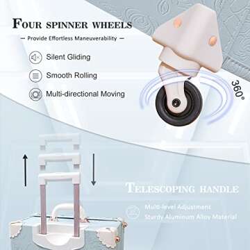 Unitravel Vintage Suitcase Set - 3 Piece Travel Luggage