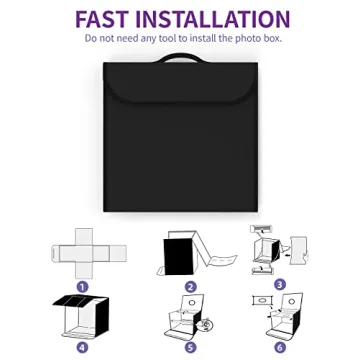 Professional SAMTIAN 24" Photo Light Box with 126 LEDs