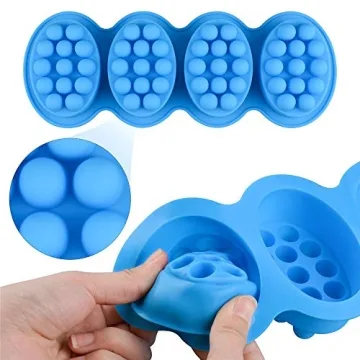 SJ Massage Silicone Soap Molds - 2 Pack for DIY Soap Making