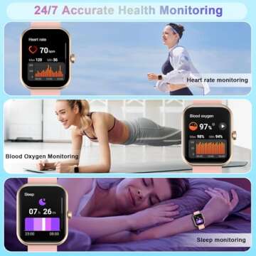Smart Watch for Women - Bluetooth Calling & Fitness Tracker