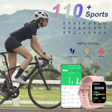 Smart Watch for Women - Bluetooth Calling & Fitness Tracker
