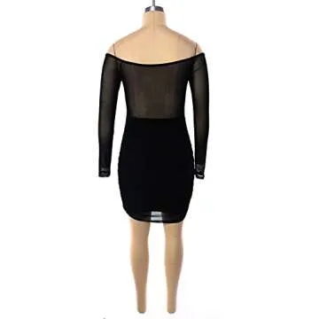 Buy Uni Clau Women Sexy Mesh Bodycon Dress Online