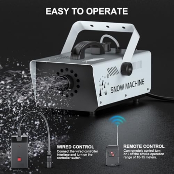 1000W Snow Machine for Christmas Weddings Parties and More