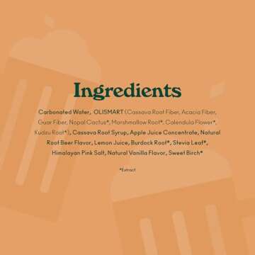 OLIPOP Prebiotic Soda Pop, Classic Root Beer, Pantry Pack Packed with Prebiotics, Fiber, and Botanicals, Gluten Free, Vegan, GMO Free, 12oz (12-Cans)