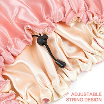 CHORHA Satin Sleep Cap - Adjustable Double-Sided Bonnet