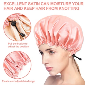 CHORHA Satin Sleep Cap - Adjustable Double-Sided Bonnet