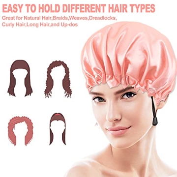 CHORHA Satin Sleep Cap - Adjustable Double-Sided Bonnet