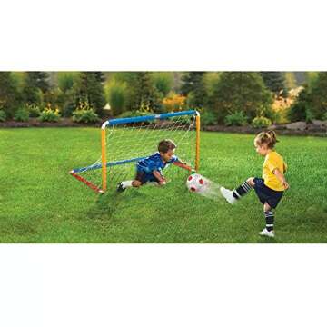 Little Tikes Easy Score Soccer Set Game Outdoor Toys for Backyard Fun Summer Play - Goal with Net, B...