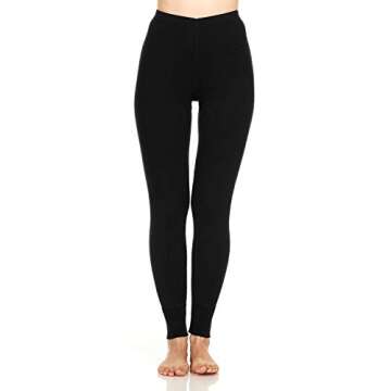 100% Merino Wool Women's Midweight Base Layer Bottoms - Thermal Underwear - No Itch Renewable Fabric...
