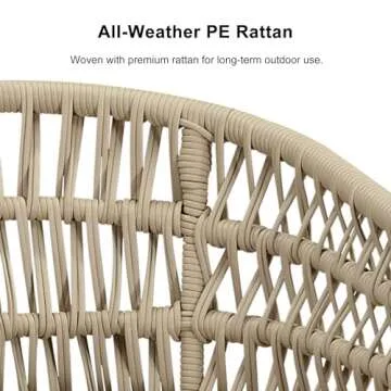 PURPLE LEAF 9 Pieces All-Weather Outdoor Dining Set