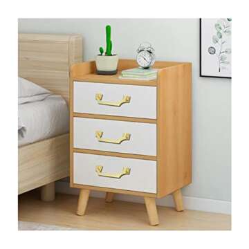 Geesatis Hole Distance 3.8 inch / 96 mm Gold Cabinet Drawer Pull Handles Modern Decoration Furniture Handles, with Mounting Screws, 2 Pcs