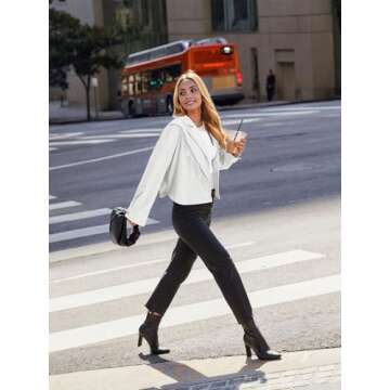 Nlife Women's Rhinestone Fringe Corduroy Jacket