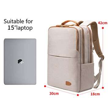 NOBLEMAN Best Laptop Backpack for Women, Professional Adult Office Commuter Womens Computer Backpack...