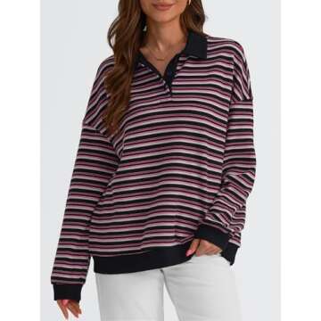Vintage Oversized Sweatshirt Tops for Women 2024