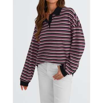 Vintage Oversized Sweatshirt Tops for Women 2024