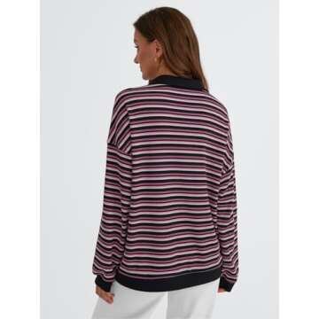 Vintage Oversized Sweatshirt Tops for Women 2024