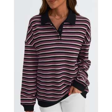 Vintage Oversized Sweatshirt Tops for Women 2024