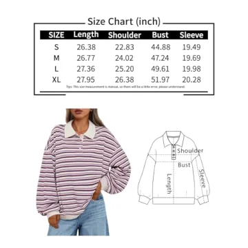 Vintage Oversized Sweatshirt Tops for Women 2024