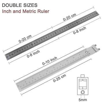 Cabinet Hardware Jig Punch Locator Drill Guide Sleeve Drill Template Guide for Door Drawer Handle Knobs Pull Installation Aluminum Alloy - Inch and Metric