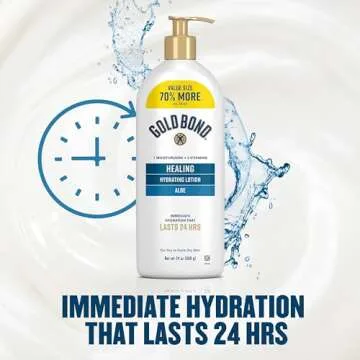 Gold Bond Healing Hydrating Lotion with Aloe Moisturizes, Heals & Smooths Dry Skin, Delivers Immediate 24-Hour Hydration, Value Size, 24 oz.