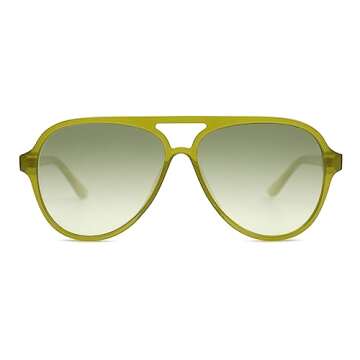 SOJOS Classic Polarized Aviator Sunglasses Womens Mens Retro Double Bridge Aviators SJ2201, Light Gr...