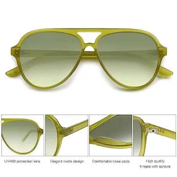 SOJOS Classic Polarized Aviator Sunglasses for All Styles