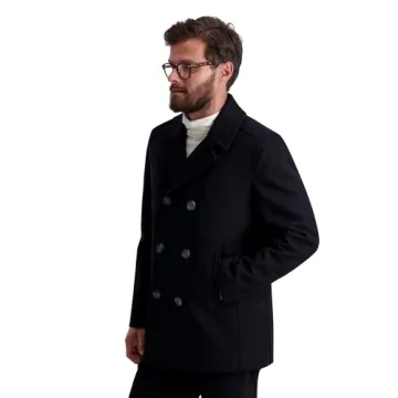 Nautica Men's Peacoat Wool Blend Stylish Winter Coat