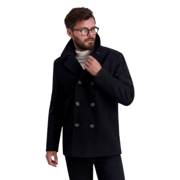 Nautica Men's Peacoat Wool Blend Stylish Winter Coat