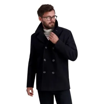 Nautica Men's Peacoat Wool Blend Stylish Winter Coat