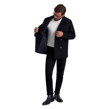 Nautica Men's Peacoat Wool Blend Stylish Winter Coat