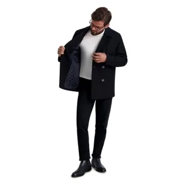 Nautica Men's Peacoat Wool Blend Stylish Winter Coat
