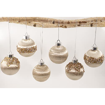 12Pcs Silk Christmas Ball Decorations for Elegant Home Decor