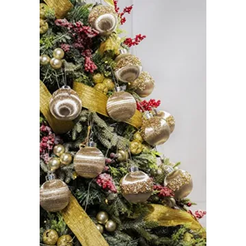 12Pcs Silk Christmas Ball Decorations for Elegant Home Decor